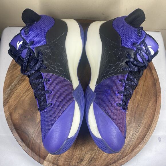 Li Ning Sonic 7 Mens Purple Black Size 10.5 Professional Basketball Shoes